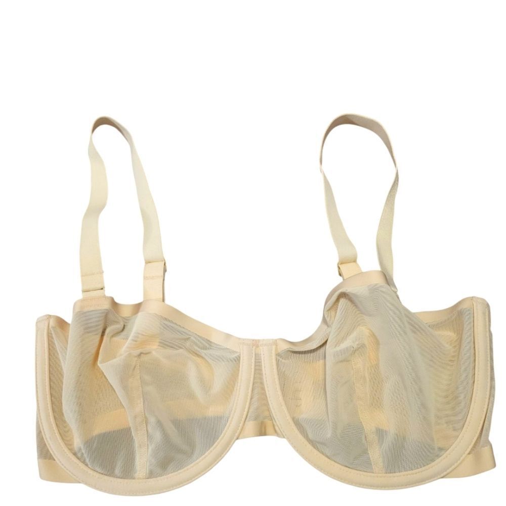 CUUP Balconette Mesh Bra In Blush, Various Sizes NEW W/O TAG - Picture 2 of 5